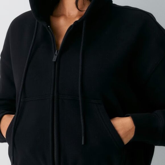 TNA Cozy Sweatfleece Boyfriend Boxy Zip Hoodie - Picture 2 of 6